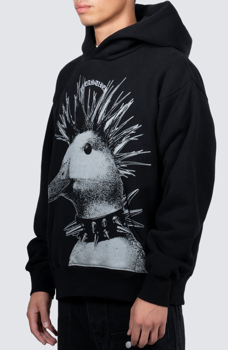 PLEASURES Punk Duck Hoodie, Alternate, color,