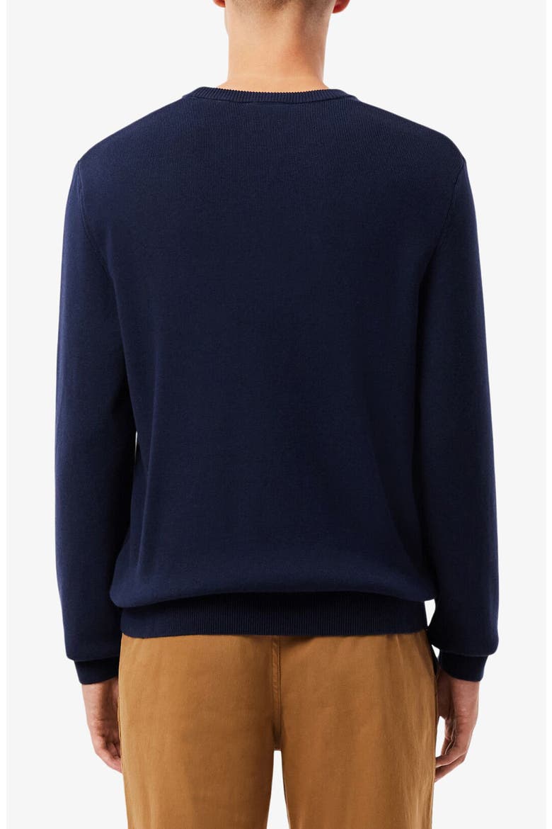 Ottoman Stitch Stripe Cotton & Wool Sweater, Alternate, color, 9IL NAVY BLUE/ SINOPLE-LAPLAND