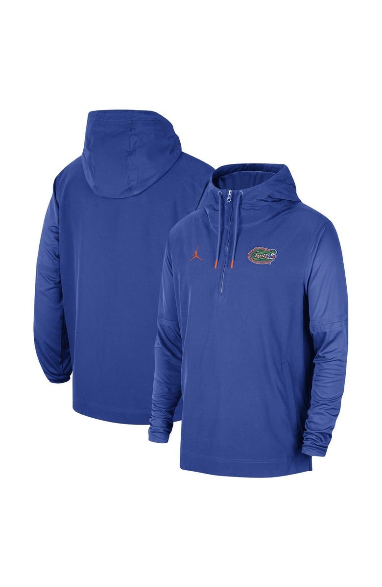 Jordan Brand Men's Jordan Brand Royal Florida Gators Player Half-Zip Jacket, Main, color, Royal