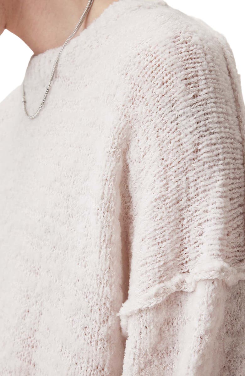 AllSaints Chillion Wool Blend Sweater, Alternate, color, Ecru White