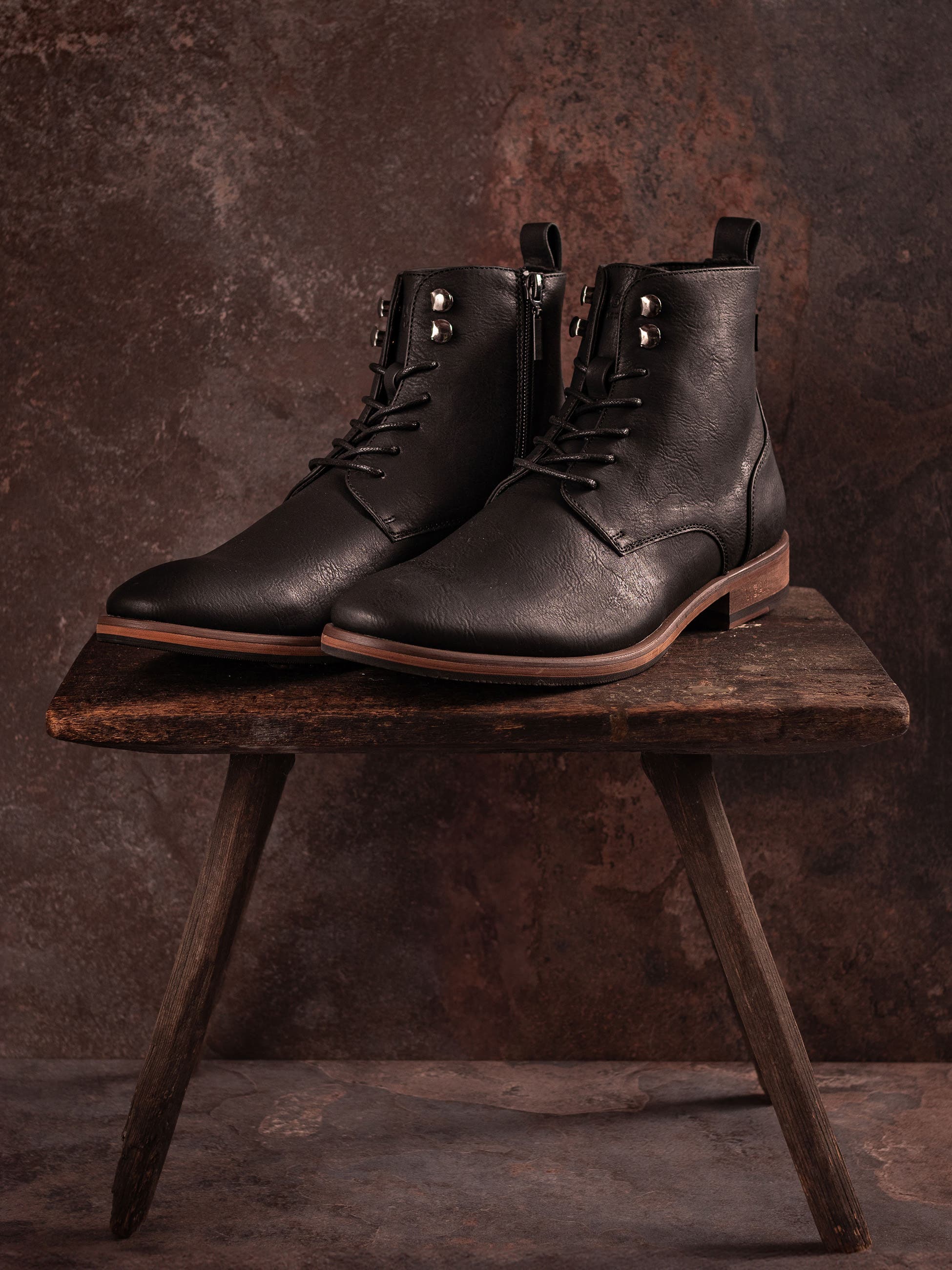 V.GAN LONDON Vegan Rye 2 Ankle Boots, Alternate, color, Black