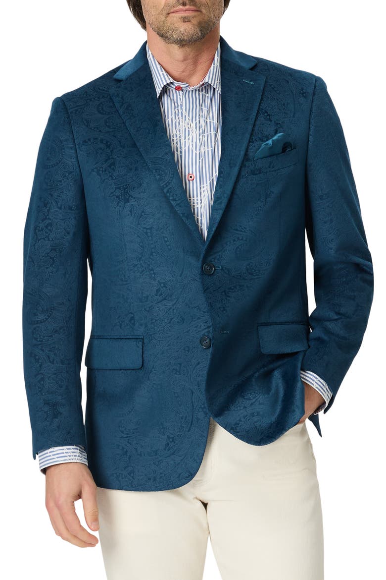 Harriston Woven Sport Coat, Main, color, TEAL