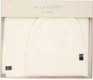 AllSaints Fuzzy Beanie & Scarf Gift Set