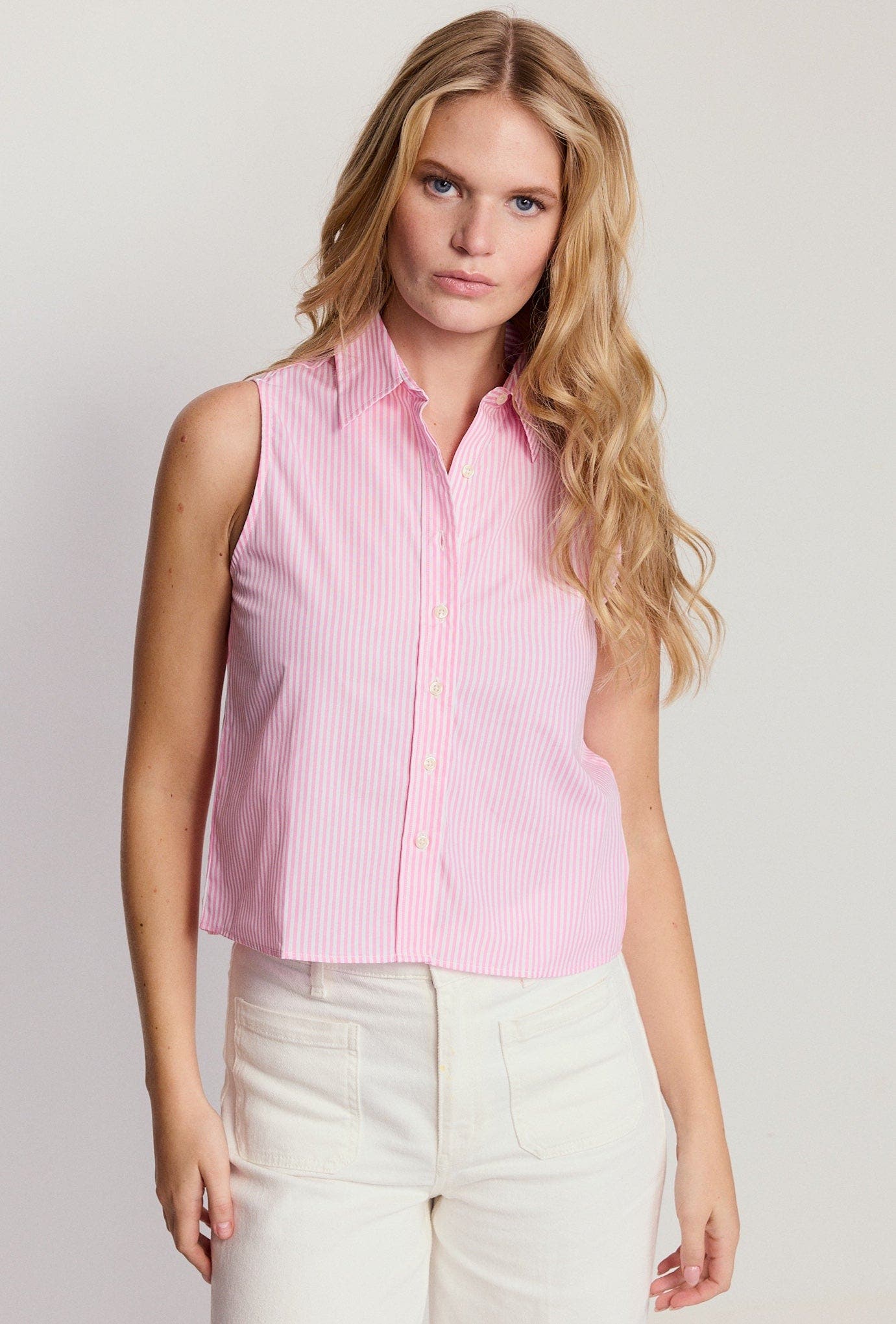 selected Pink/White Stripe