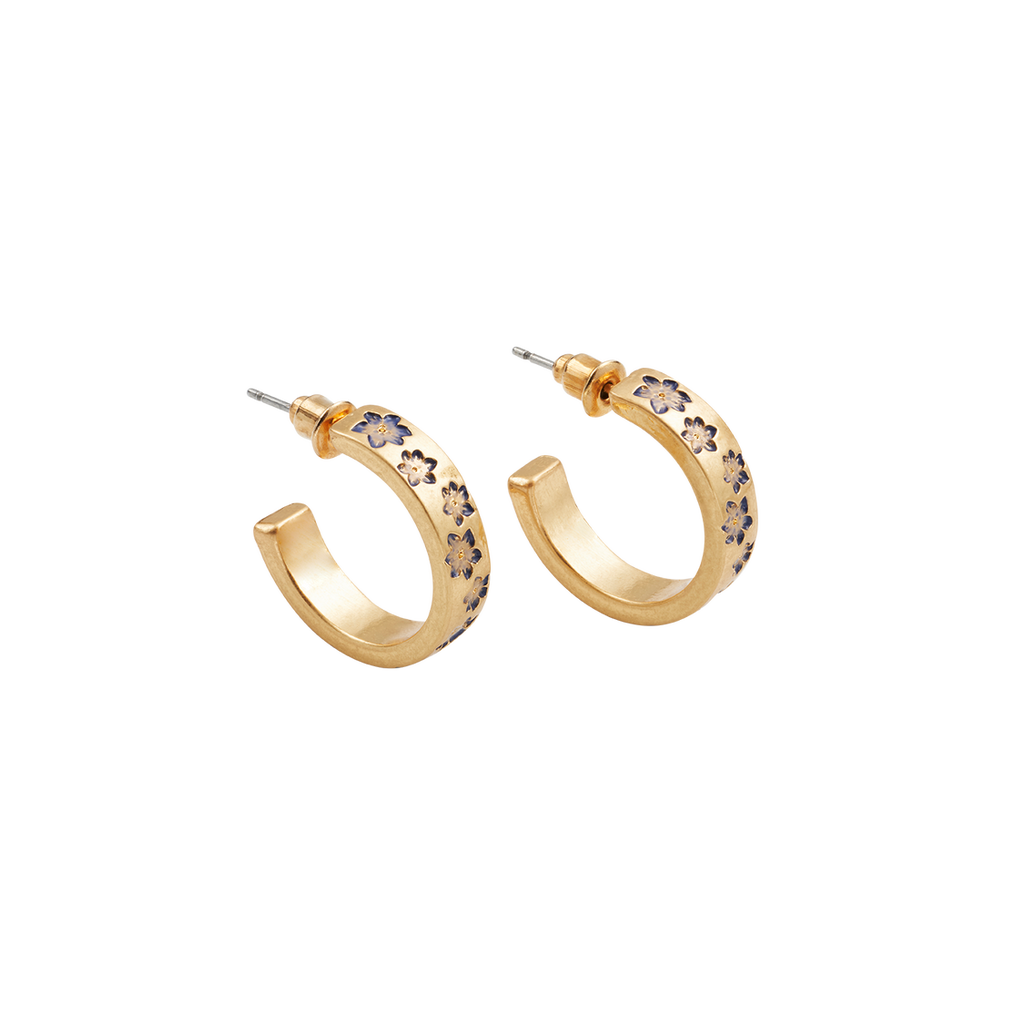 Fable England Nightshade Gold Hoop Earrings In Gold