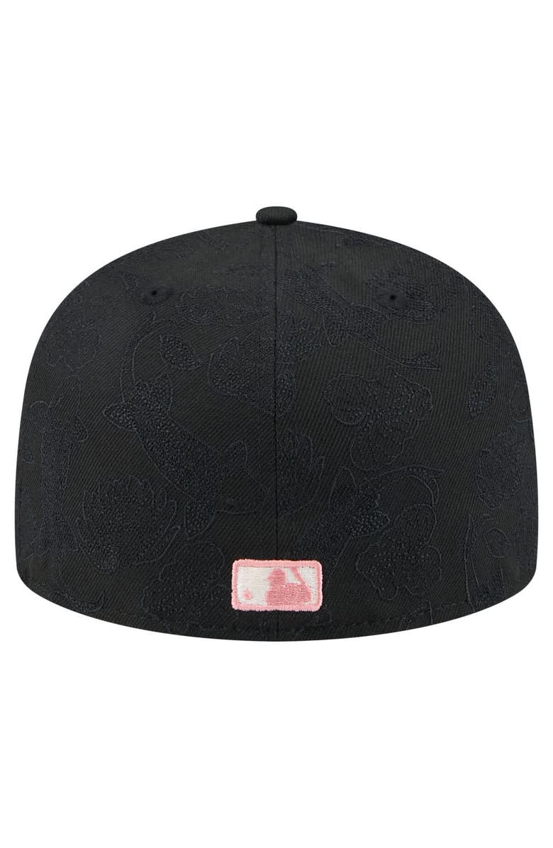 New Era Men's New Era Black San Francisco Giants Tonal Koi 59FIFTY Fitted Hat, Alternate, color, 