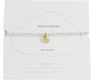 Estella Bartlett Sienna Double Heart Beaded Stretch Bracelet