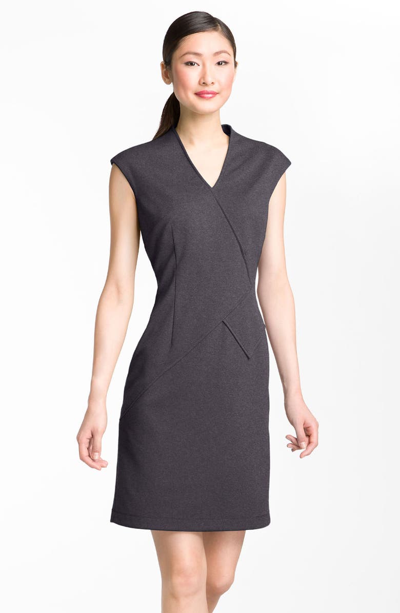 Calvin Klein Seamed Ponte Knit Sheath Dress, Main, color,