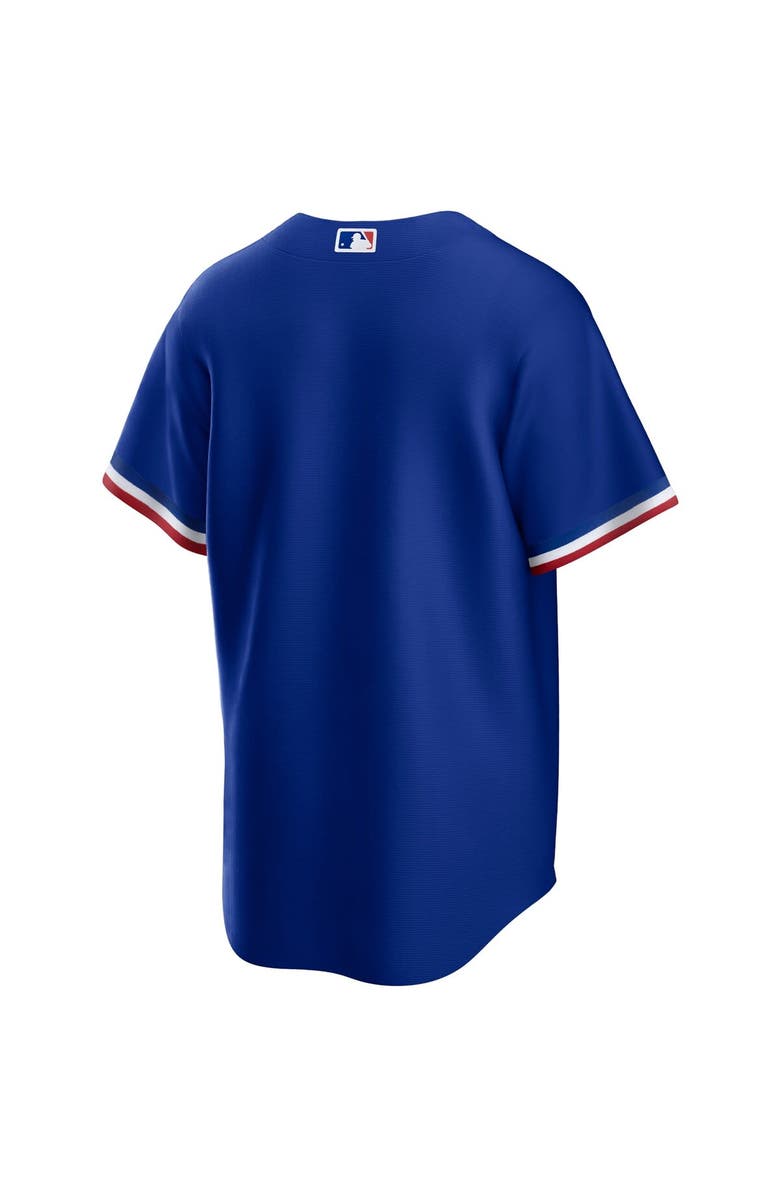 Nike Men's Nike Royal Texas Rangers Alternate Replica Team Logo Jersey, Alternate, color, 