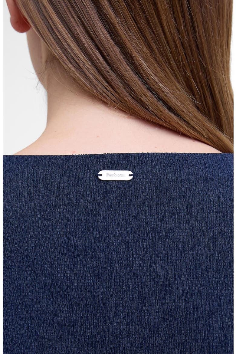 Louise Peplum Shirt, Alternate, color, NAVY
