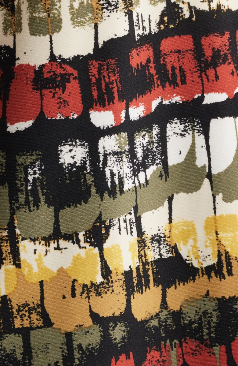 Anne Klein Printed Pleat Front Sleeveless Top, Alternate, color,