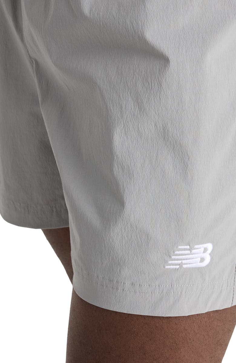 New Balance Athletics Woven Stretch Nylon Shorts, Alternate, color, Slate Grey