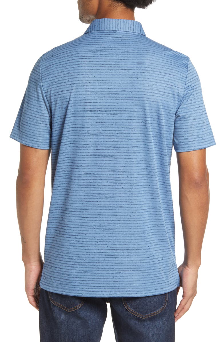 TravisMathew Fraser Island Stripe Cotton Blend Golf Polo, Alternate, color,