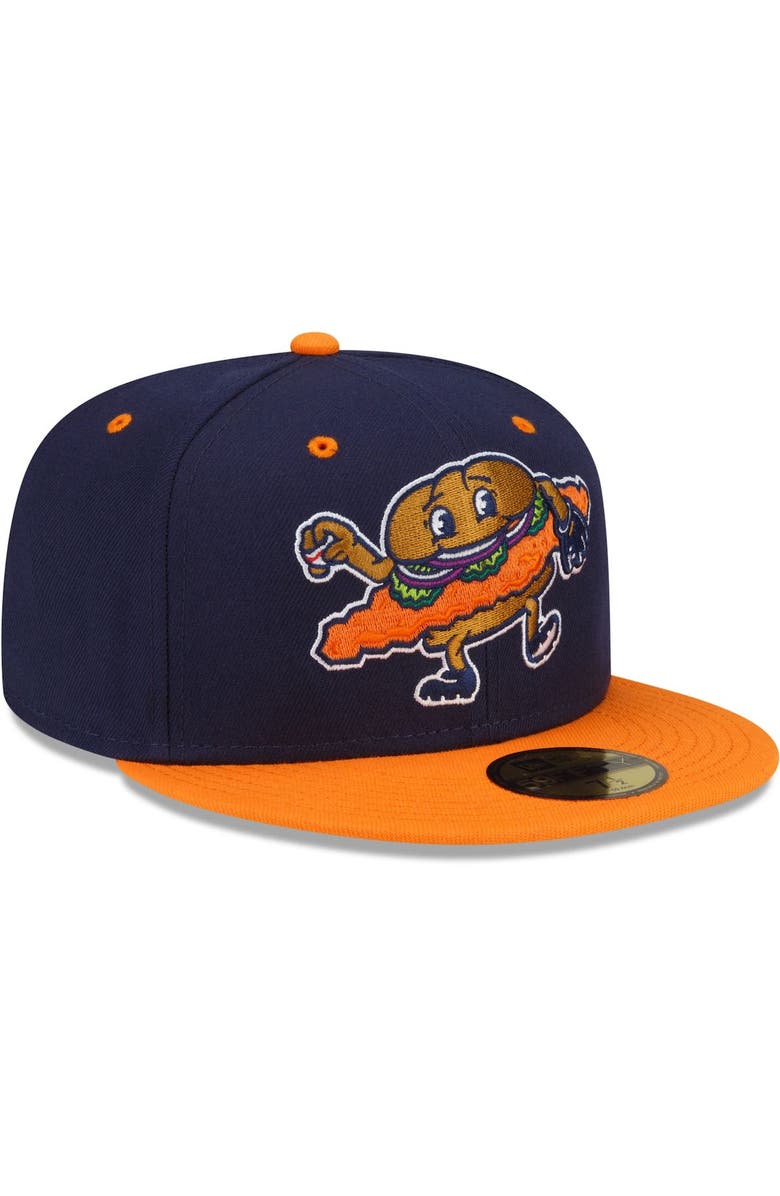 New Era Men's New Era Navy/Orange Peoria Chiefs Theme Night 59FIFTY Fitted Hat, Alternate, color, Navy