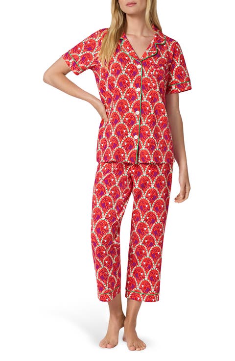Print Short Sleeve Pajamas