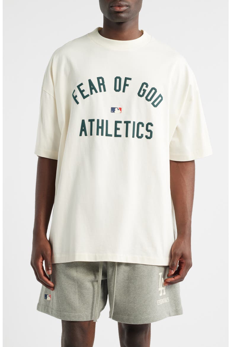 Fear of God Essentials MLB Athletics '90s Fit Cotton Graphic T