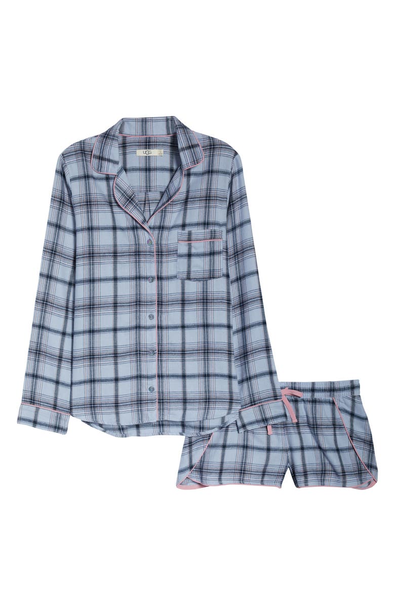 UGG<sup>®</sup> Milo Flannel Short Pajamas, Alternate, color, 