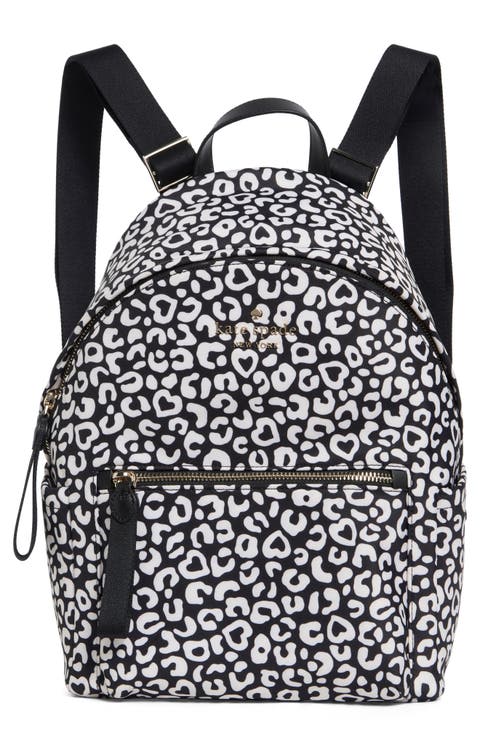 Chelsea Leopard Heart Backpack