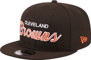 New Era Men's New Era Brown Cleveland Browns Core Team Script 9FIFTY Snapback Hat