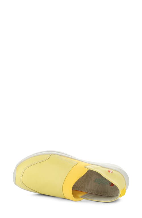Softinos By Fly London Gaju Sneaker In Light Yellow