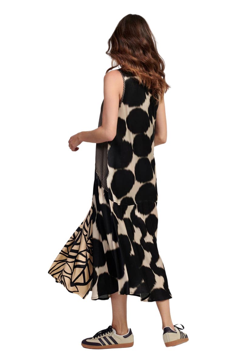 Alembika Sleeveless mixed print maxi dress, Alternate, color, 