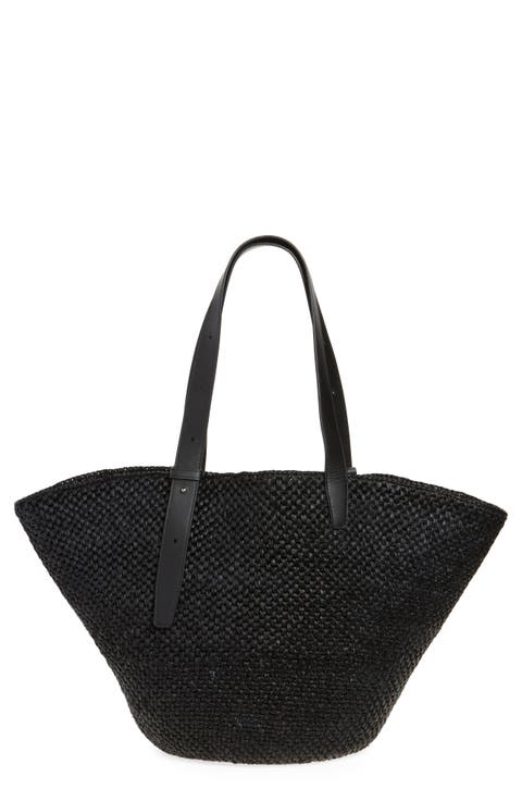 The Large Bianca Woven Raffia Tote