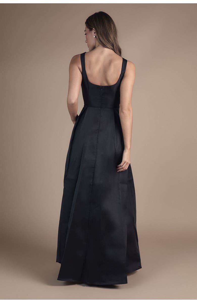 Coast Scoop Neck Full Skirted Twill Maxi Dress, Alternate, color,