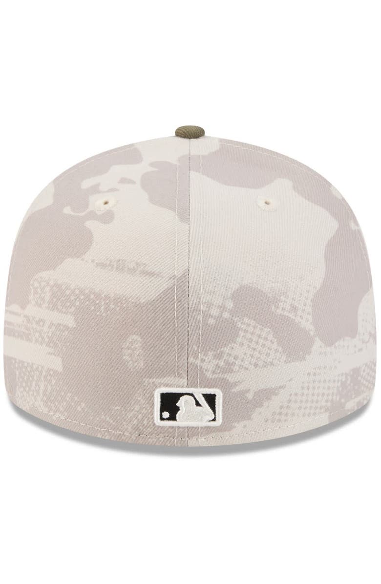 New Era Men's New Era Light Beige/Olive Cincinnati Reds 2025 Armed Forces Day 59FIFTY Fitted Hat, Alternate, color, Light Beige