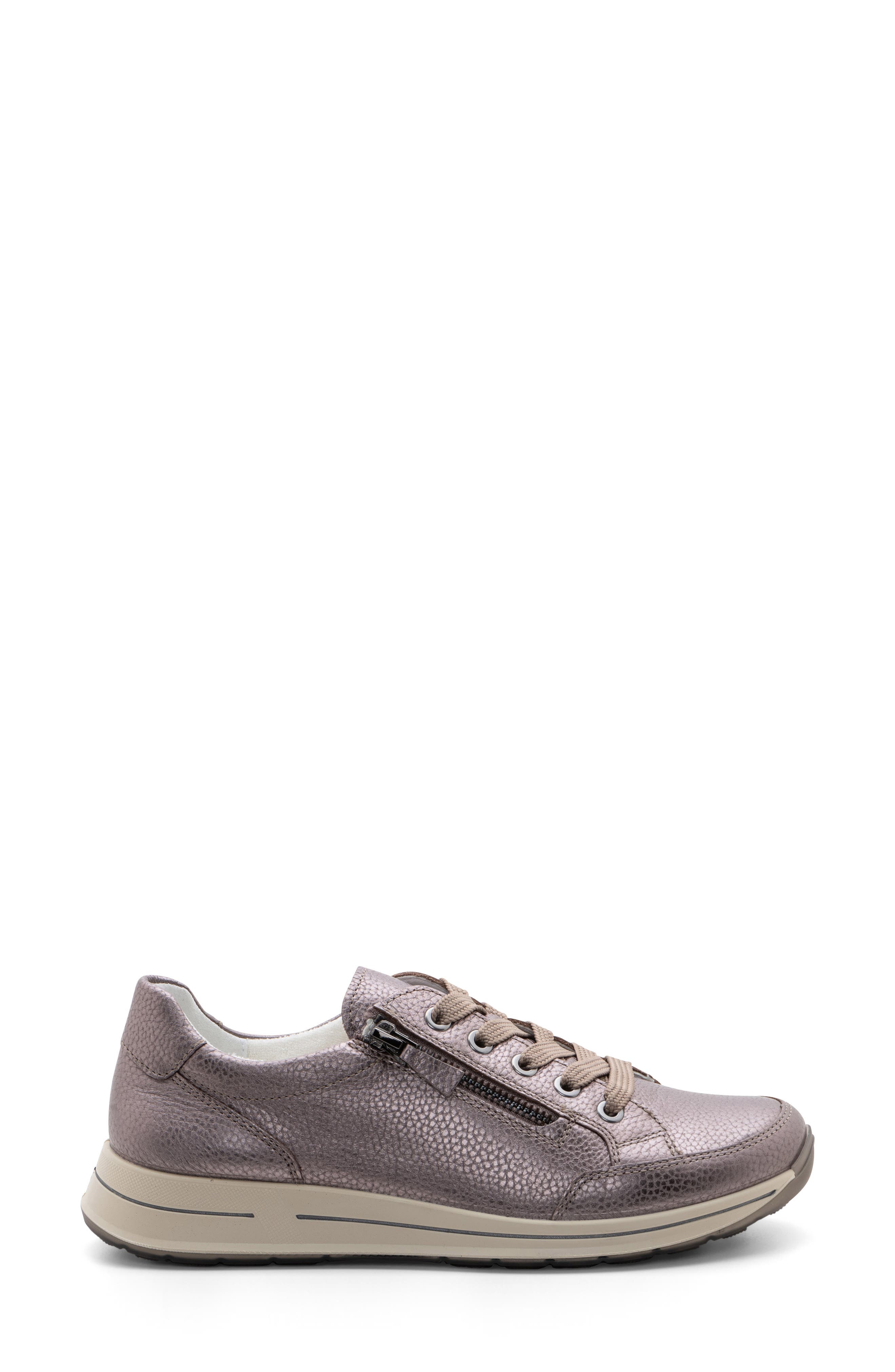 ara Oleanna Zip Sneaker, Alternate, color, Silver