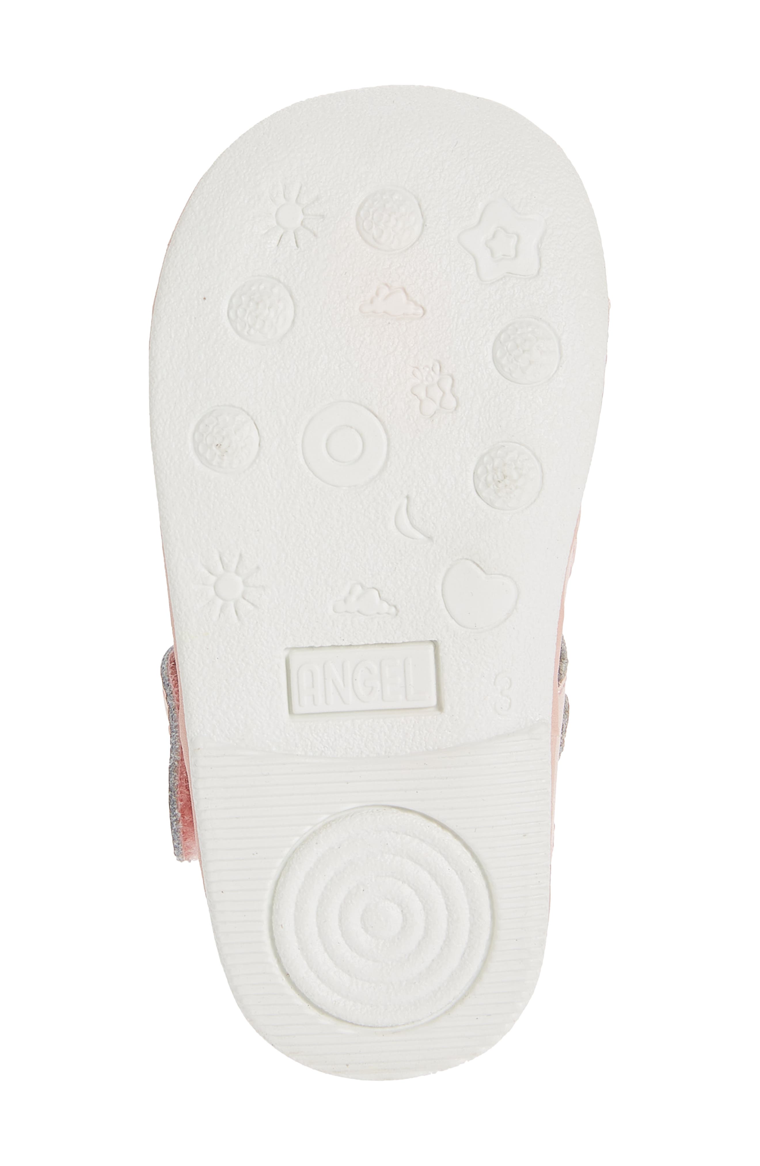 Dottie Scalloped T-Strap Shoe, Alternate, color, PINK