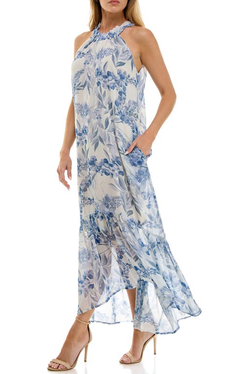 Shop Socialite Halter High-low Maxi Dress