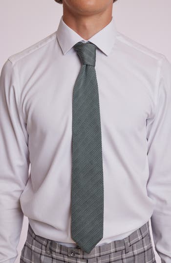 Paisley & Gray Stanley Solid Knit Tie In Green