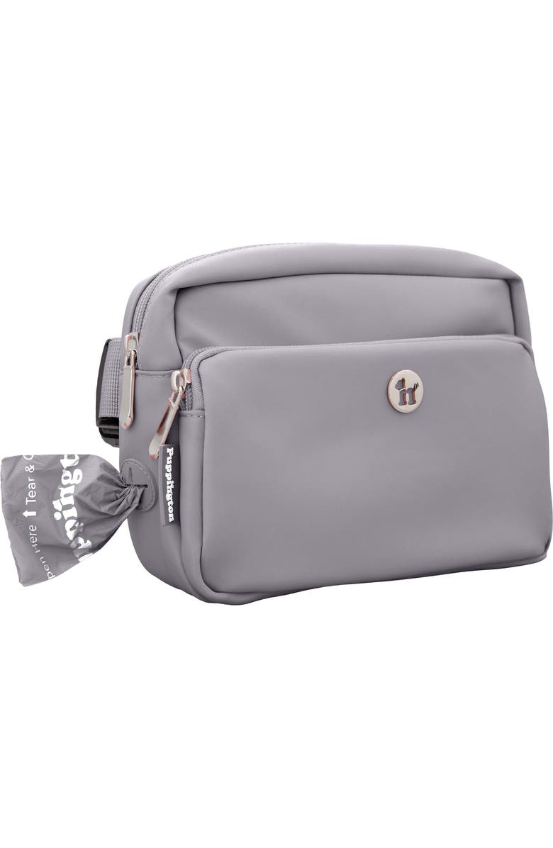 Puppington 3-in-1 Dog Walking Bag with Waste Bags plus Travel Bowl, Alternate, color, Charcoal Gray