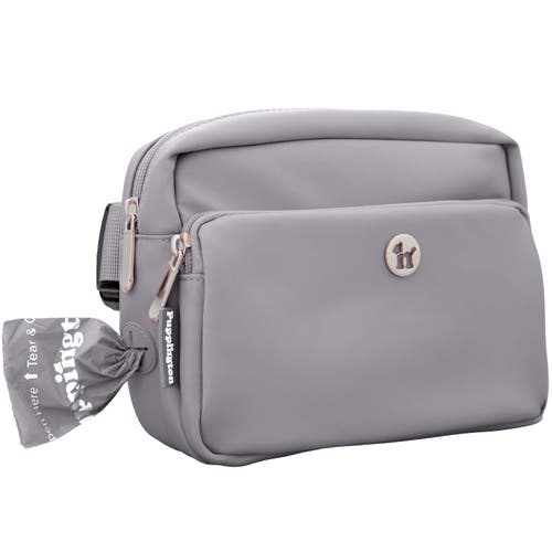 Puppington 3-in-1 Dog Walking Bag With Poop Bags In Charcoal Gray