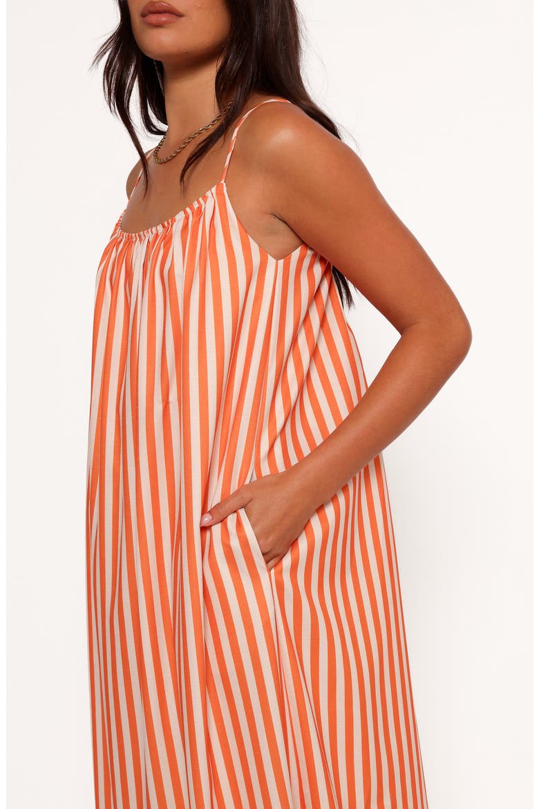 Lumina Stripe Maxi Dress, Alternate, color, ORANGE PINK STRIPE