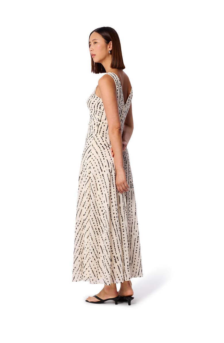 Whistles Dashed Spot Dobby Maxi Dress, Alternate, color, White/Multi