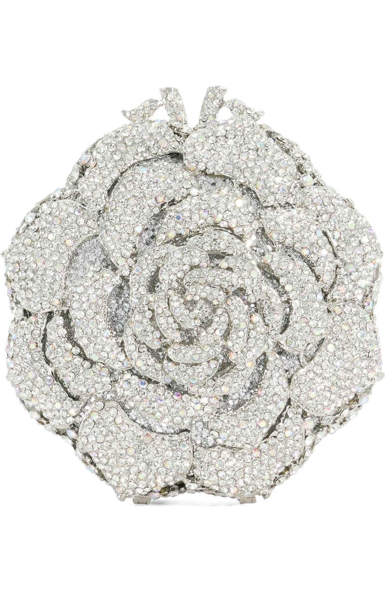 Dune London Bling Flower Clutch, Alternate, color,