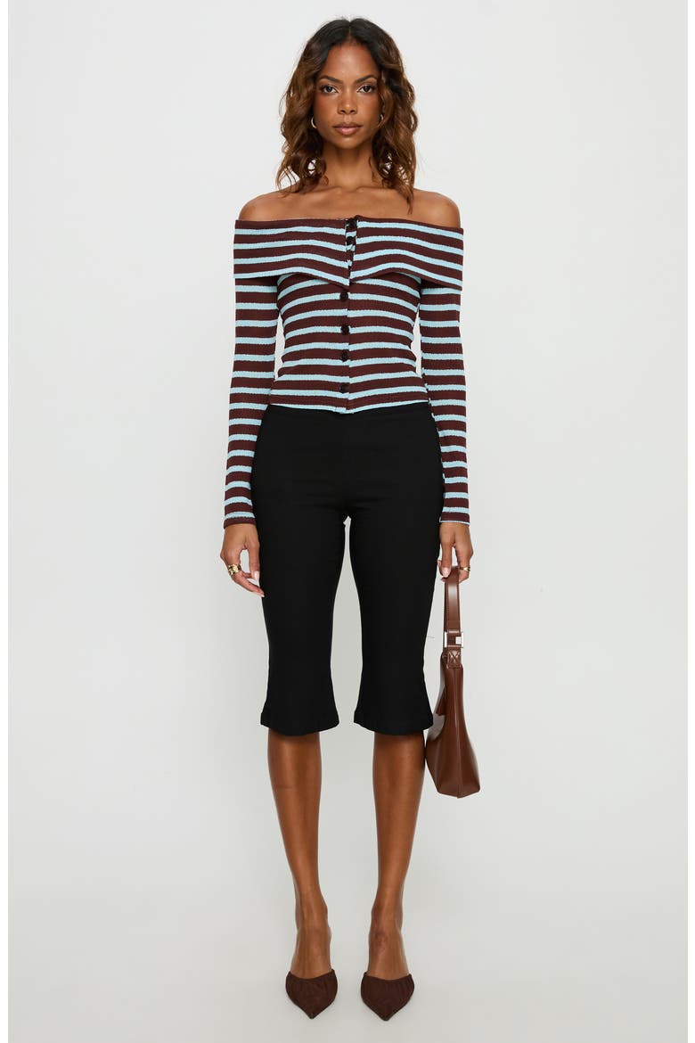 Raelena Off Shoulder Long Sleeve Top, Alternate, color, MULTI