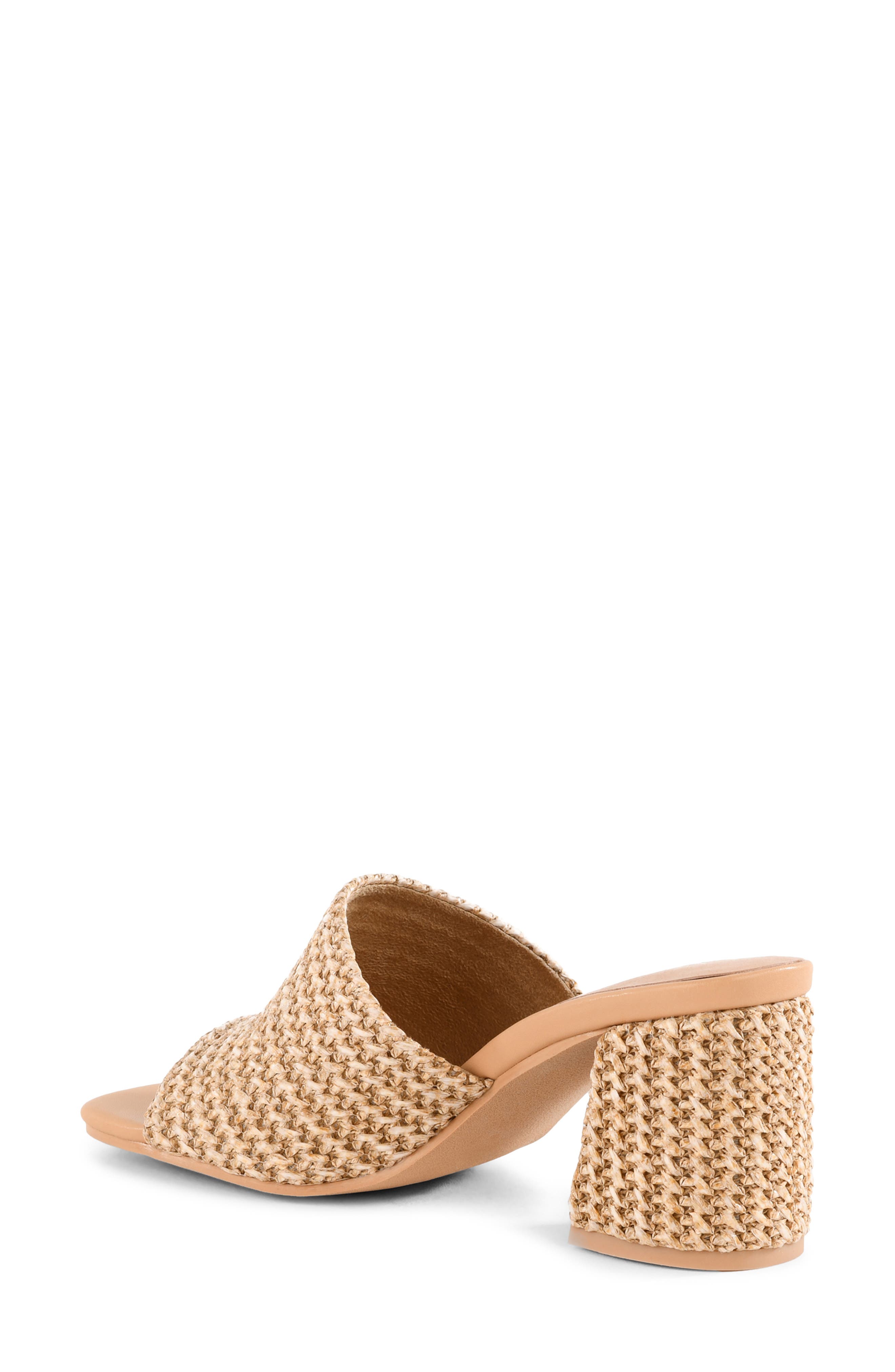 Adapt Block Heel Sandal, Alternate, color, NATURAL MIX RAFFIA