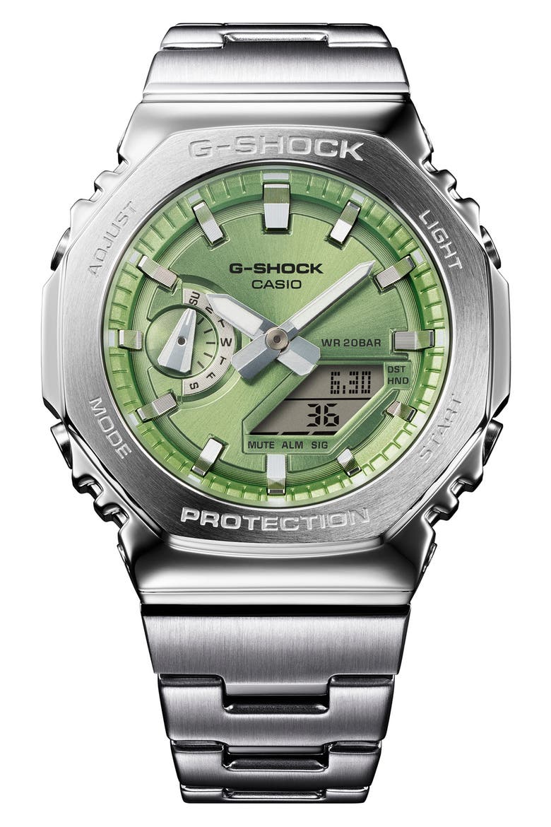 2110 Series Analog-Digital Watch, 49.3mm, Main, color, SILVER