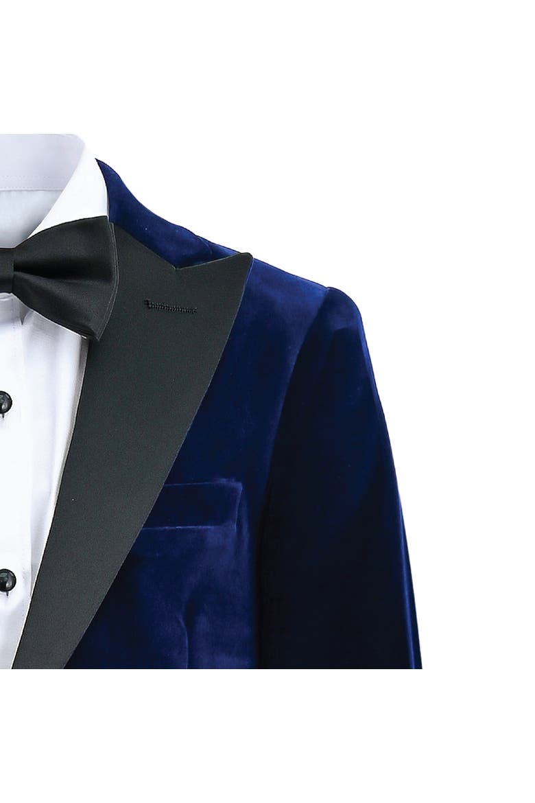 Velvet Suit with Peak Lapel, Alternate, color, Blue