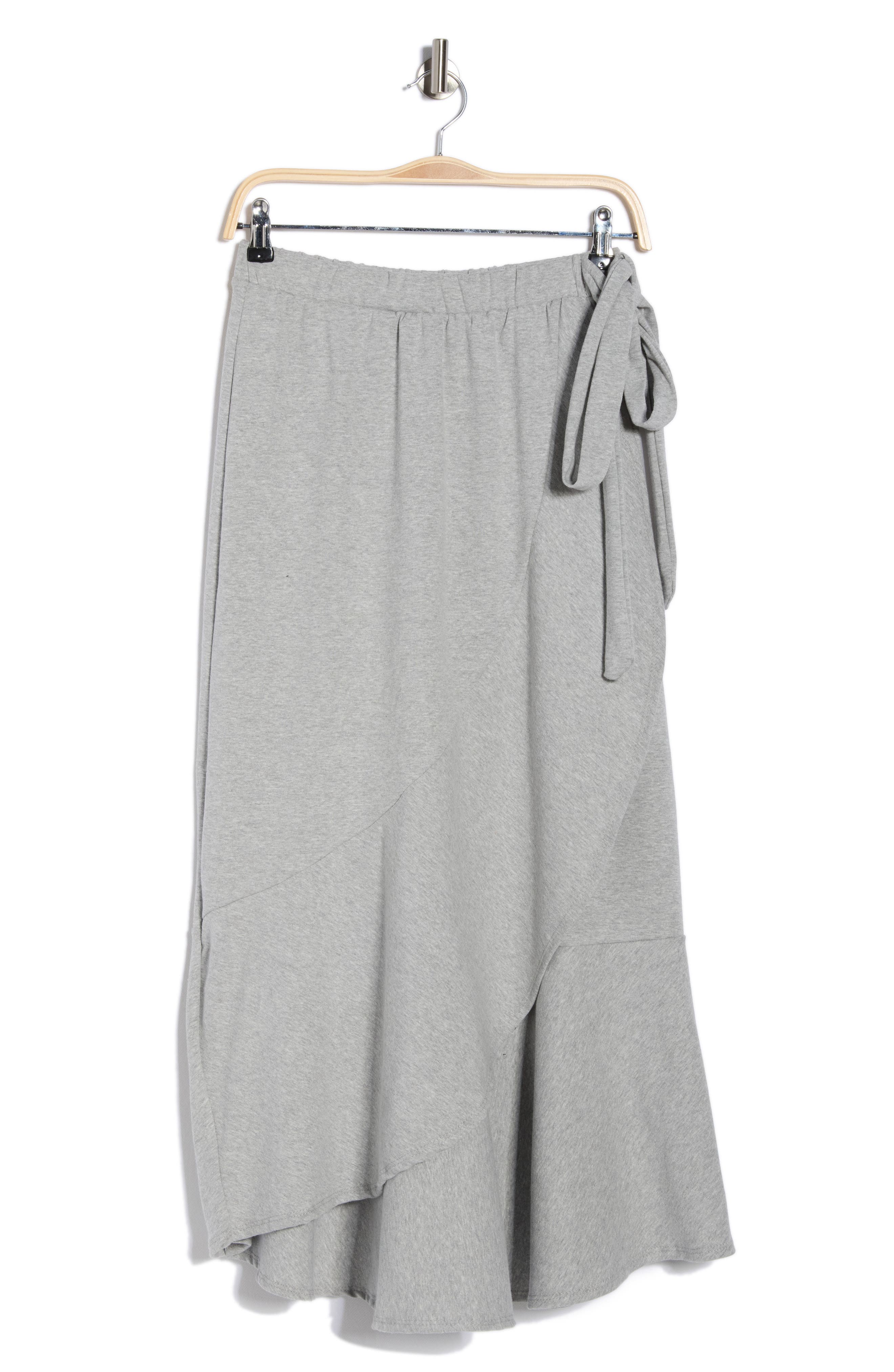 GO COUTURE Wrap Midi Skirt