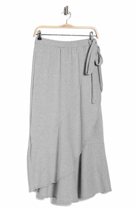 GO COUTURE Wrap Midi Skirt