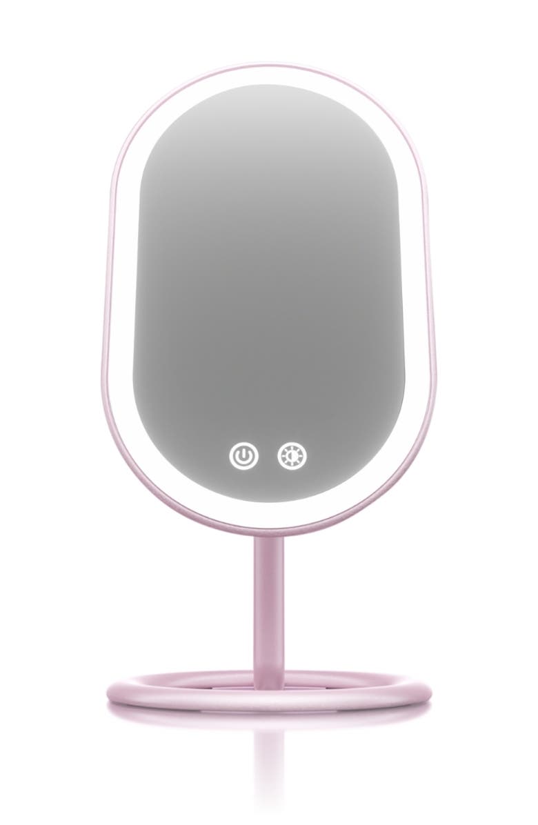 FANCII Vera Lighted Vanity Mirror, Main, color, Pink