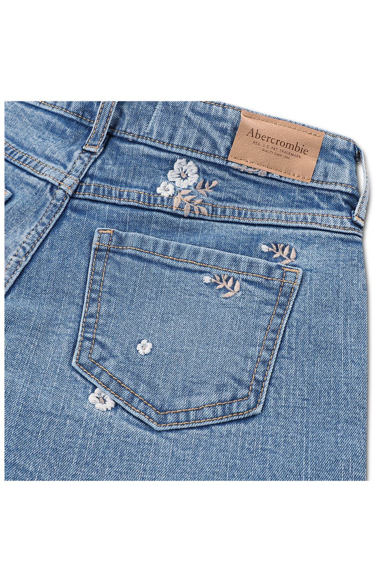 Kids' Floral Toss Denim Shorts, Alternate, color, CABIN BLUES