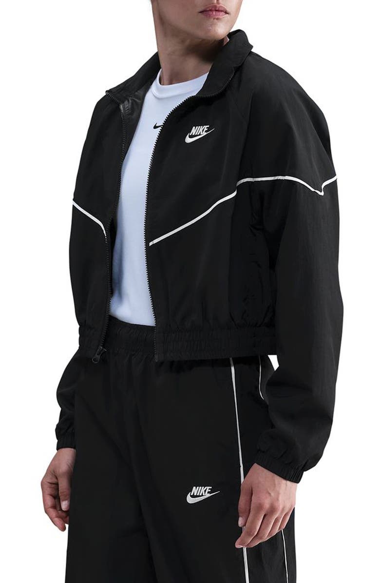 Nike Sportswear Windrunner Water Repellent Jacket, Main, color, Black/ Sail
