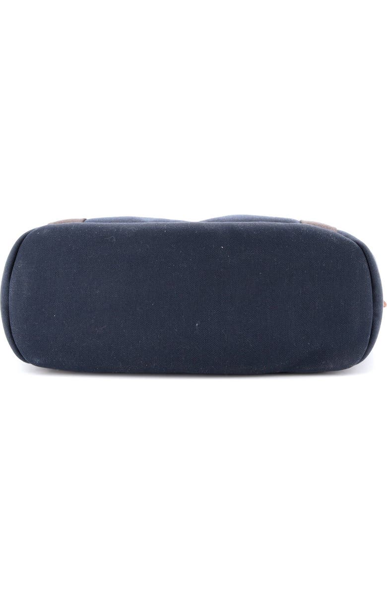 Pre-Owned Hermes Sac De Pansage Groom Handbag Canvas, Alternate, color, Bleu Nuit