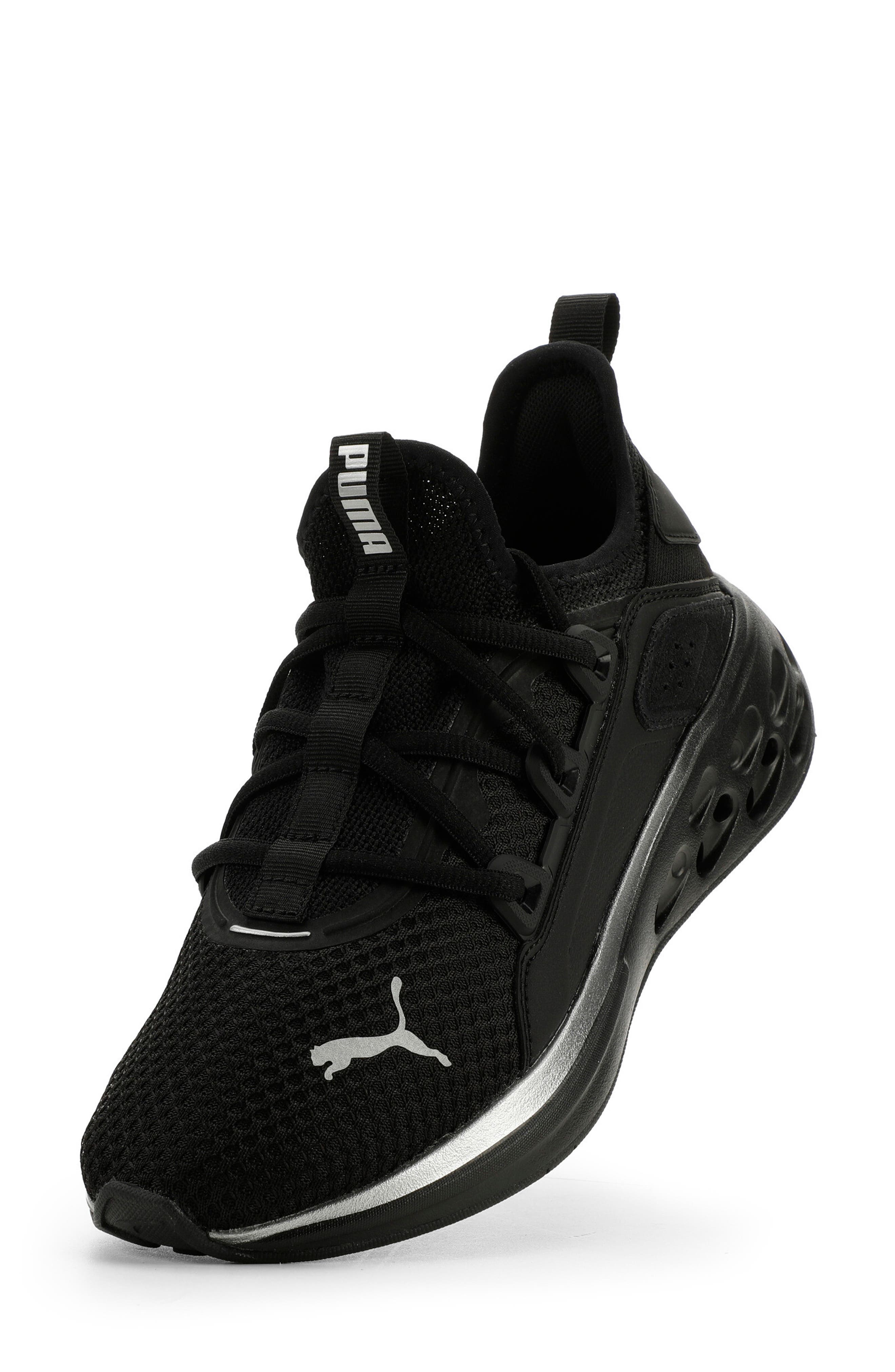 PUMA Softride Frequence Street Sneaker, Alternate, color, Puma Black-Puma Silver