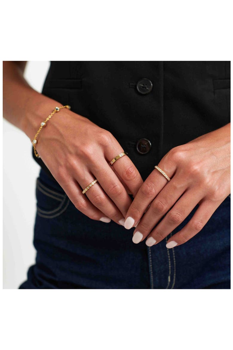Bezel Tennis Ring, Alternate, color, GOLD