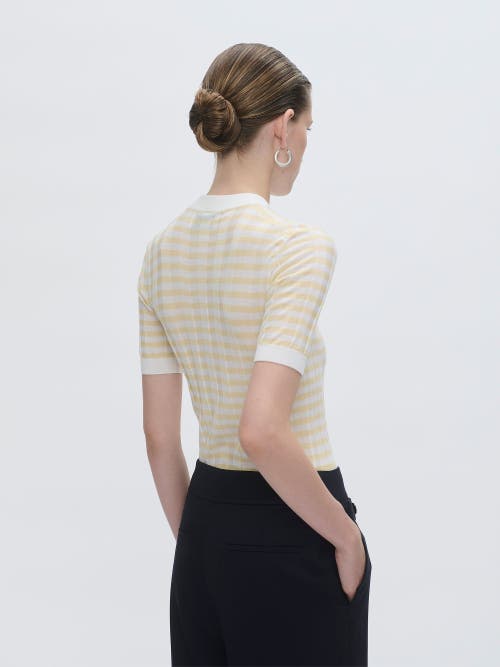 Callas Milano Deeda Crewneck Stripes Sweater Yellow In Yellow